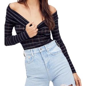 NWT free people off the shoulder shirt